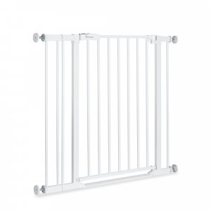 Barrière d'escalier clear step 2 avec extension +9 cm white Hauck