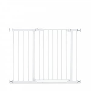 Barrière d'escalier clear step 2 avec extension +21 cm white Hauck