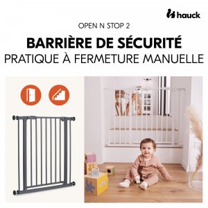 Barrière d'escalier open n stop 2 dark-grey Hauck