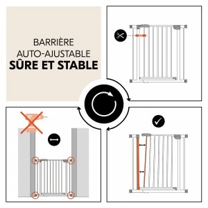 Barrière d'escalier open n stop 2 dark-grey Hauck