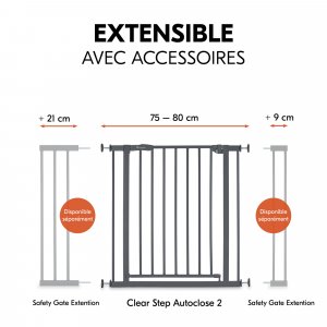Barrière d'escalier open n stop 2 dark-grey Hauck