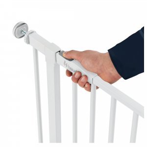 Barrière d'escalier open n stop 2 avec extention +9 cm white Hauck