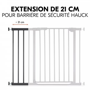 Extension pour barrière de sécurité 21 cm black Hauck