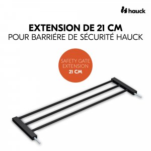 Extension pour barrière de sécurité 21 cm black Hauck