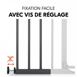 Extension pour barrière de sécurité 21 cm black Hauck