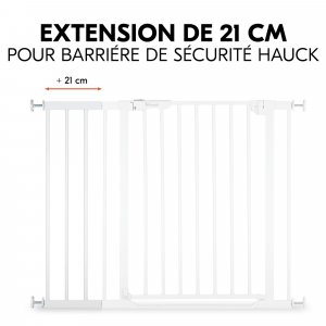 Extension pour barrière de sécurité 21 cm white Hauck