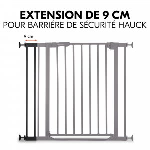 Extension pour barrière de sécurité 9 cm black Hauck