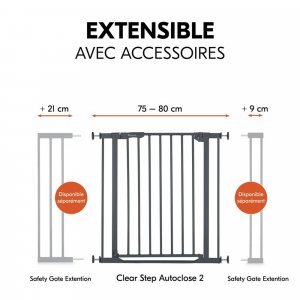 Barrière de sécurité clear step autoclose 2 Hauck
