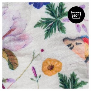 Housse pour transat bébé beige floral Hauck