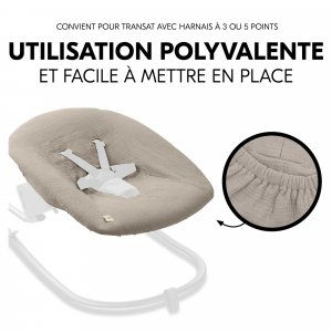 Housse pour transat bébé beige Hauck