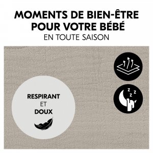 Housse pour transat bébé beige Hauck
