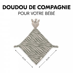 Doudou cuddle n play zebra sage Hauck