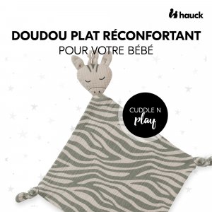 Doudou cuddle n play zebra sage Hauck