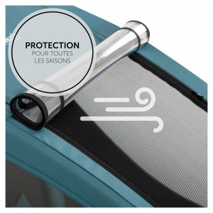 Remorque à vélo dryk duo ocean green Hauck