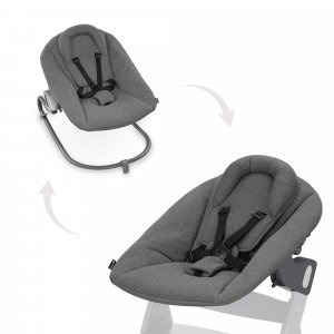 Transat balancelle pour chaise haute alpha+ premium dark grey Hauck