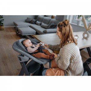 Transat balancelle pour chaise haute alpha+ premium dark grey Hauck