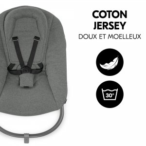 Transat balancelle pour chaise haute alpha+ premium dark grey Hauck