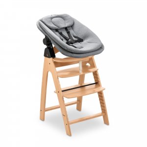 Transat bébé pour chaise haute arketa bouncer dark grey melange Hauck
