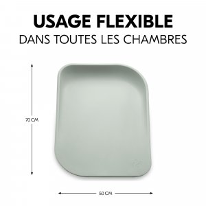 Matelas à langer en mousse soft change n clean sage Hauck