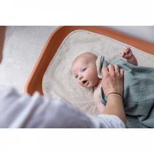 Matelas à langer en mousse soft change n clean anthracite Hauck