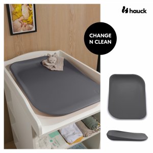 Matelas à langer en mousse soft change n clean anthracite Hauck