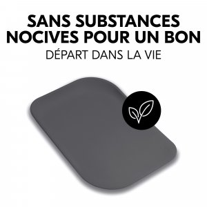Matelas à langer en mousse soft change n clean anthracite Hauck