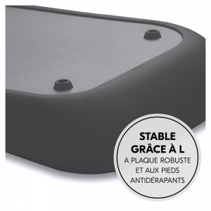 Matelas à langer en mousse soft change n clean anthracite Hauck