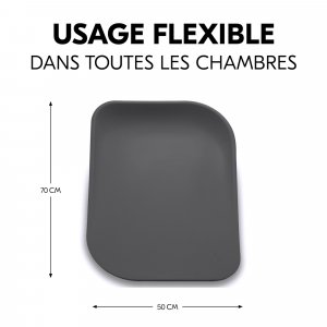 Matelas à langer en mousse soft change n clean anthracite Hauck