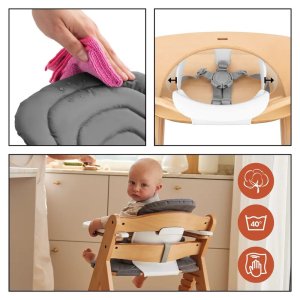 Pack chaise haute évolutive avec transat alpha start n grow set Hauck