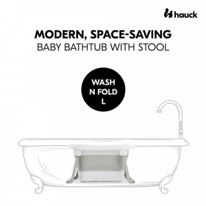 Baignoire pliable wash n fold l white sage Hauck