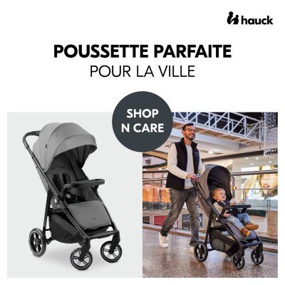 Poussette 4 roues shop n care grey