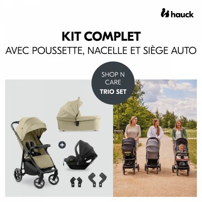 Poussette trio shop n care trio set olive