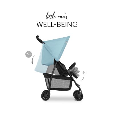 Poussette canne sport blue