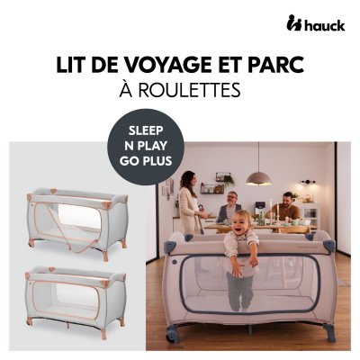 Lit parapluie 3 en 1 sleep n play go plus dusty-cork