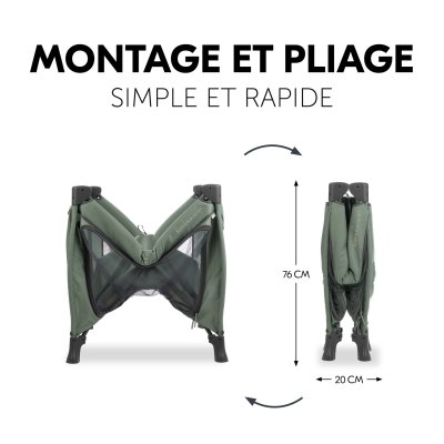 Lit parapluie parc pliant sleep n play sq set dark-green