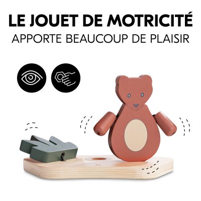 Jeux de plateau pour chaise haute en bois play shaking s