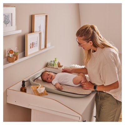 Serviette à langer pour matelas à langer dark grey