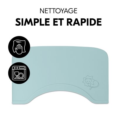 Set de table pour tablette de chaise haute mat lion mint