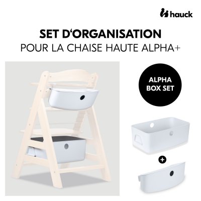Boîtes de rangement pour chaise haute alpha+