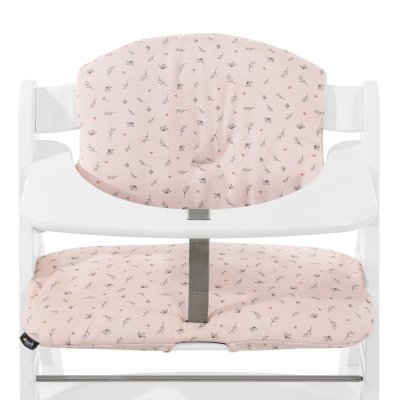 Coussin de chaise haute select jersey flowers rose