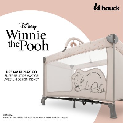 Lit parapluie dream n play go winnie l'ourson beige
