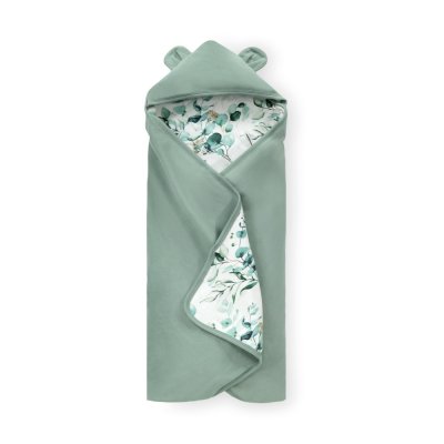 Couverture enveloppante cosy snuggle n dream leaves mint