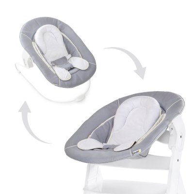Transat balancelle pour chaise haute évolutive alpha 2en1 stretch grey