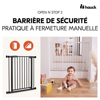 Barrière d'escalier open n stop 2 black