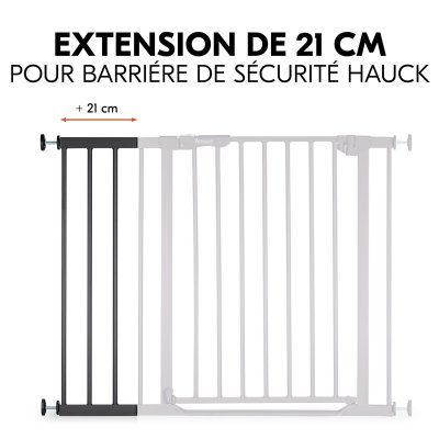 Extension pour barrière de sécurité 21 cm black