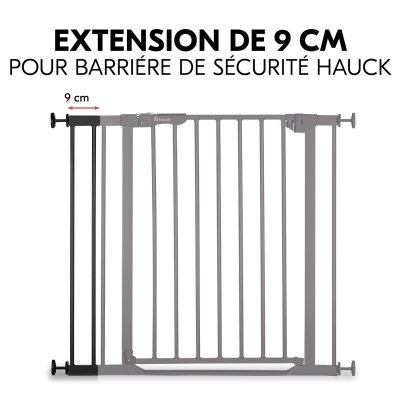 Extension pour barrière de sécurité 9 cm black