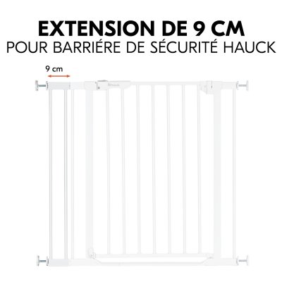Extension pour barrière de sécurité 9 cm white