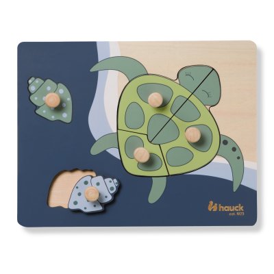 HAUCK Jouet en bois puzzle n sort turtle