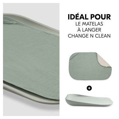Serviette à langer pour matelas à langer sage