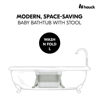 Baignoire pliable wash n fold l white sage